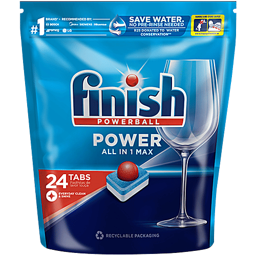 Finish Dishwasher All in 1 Max Powerball, 24 Tabs Pack of 3