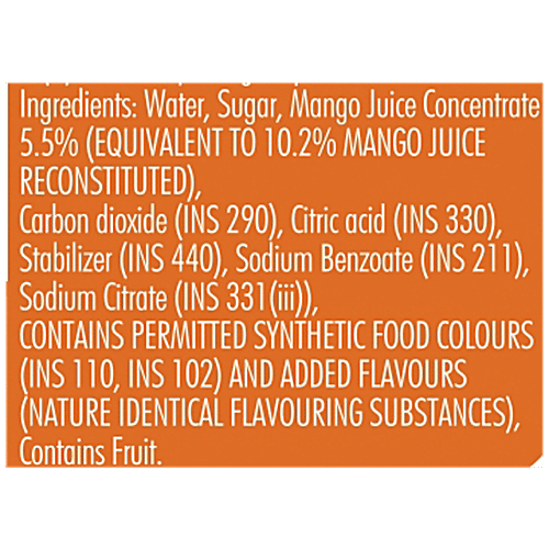 Bisleri  Fonzo - Mango With Fizzz, 2x600 ml Multipack 