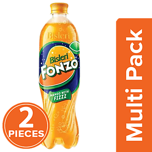 Bisleri  Fonzo - Mango With Fizzz, 2x600 ml Multipack 