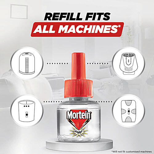 Mortein Insta Mosquito Repellent Machine, 35 ml + 2-In-1 Insect Killer Spray 400 ml, Combo 2 Items