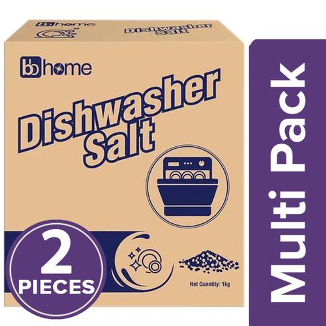BB Home BB Home Dishwasher Salt-1kg-Pack of 2, 2x1kg Multipack
