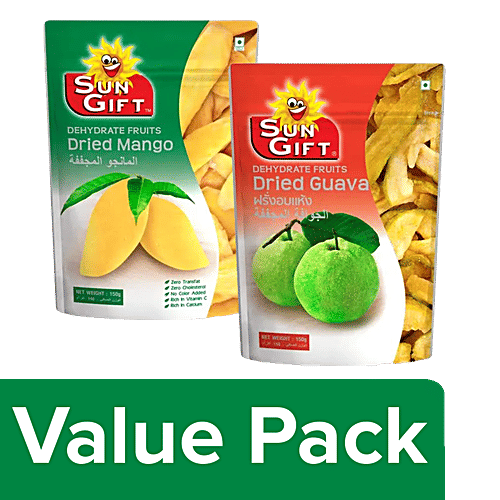 Buy Tong Garden Sun Gift Dried Mango 150 g Pouch + Sun Gift Dried Guava