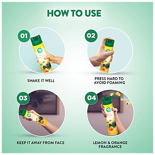 Airwick Room Freshener Spray, Cool Water & Aloe Vera and Lemon & Orange Blossom, 245 ml each (Pack fo 2) 