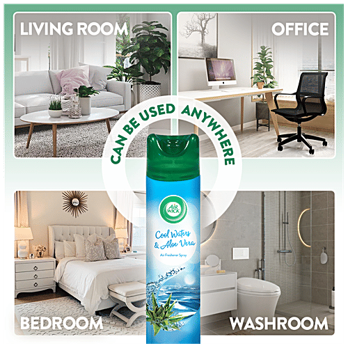 Airwick Room Freshener Spray, Cool Water & Aloe Vera and Lemon & Orange Blossom, 245 ml each (Pack fo 2) 