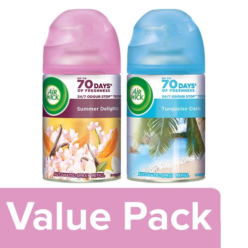 Airwick Spray Refill - Summer Delights & Turquoise Oasis, 250 ml