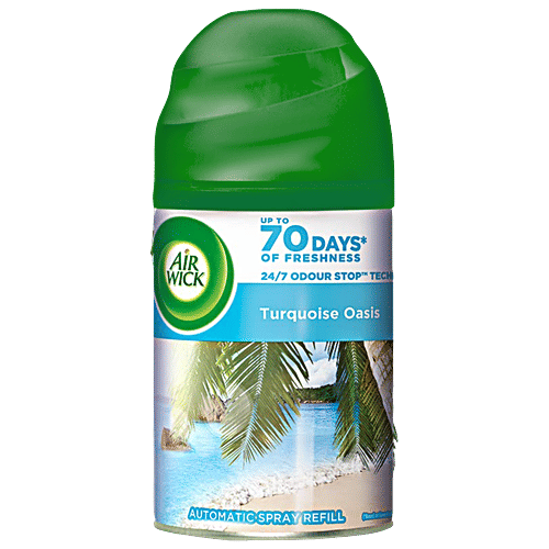 Airwick Freshmatic Freshener Refill, Hills of Munnar & Turquoise Oasis, 250 ml each (Pack of 2)