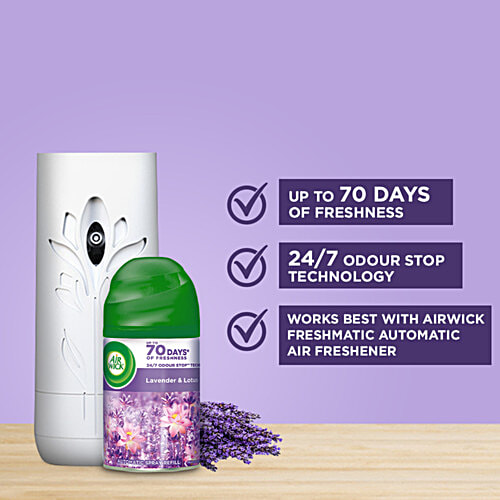 Airwick Freshmatic Freshener Refill, Hills of Munnar & Turquoise Oasis, 250 ml each (Pack of 2)