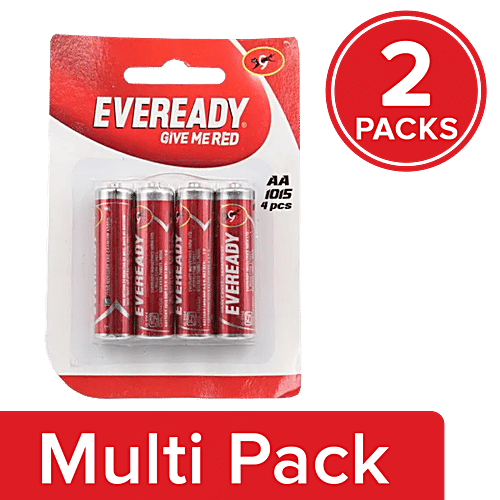 Buy Eveready Carbon Zinc Battery Red AA 1015 Online at Best Price of Rs