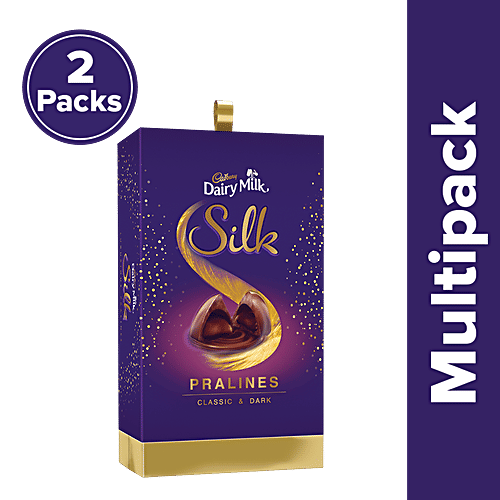 Buy Cadbury Dairy Milk Silk Pralines Classic & Dark Chocolates Gift