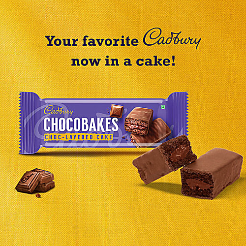 Cadbury Chocobakes Choc-Layered Cakes, 2x114 g (Multipack) Cadbury now in a Cake, Perfect for Sharing with Your Loved ones