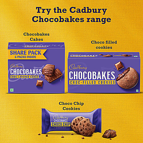 Cadbury Chocobakes Choc-Layered Cakes, 2x114 g (Multipack) Cadbury now in a Cake, Perfect for Sharing with Your Loved ones