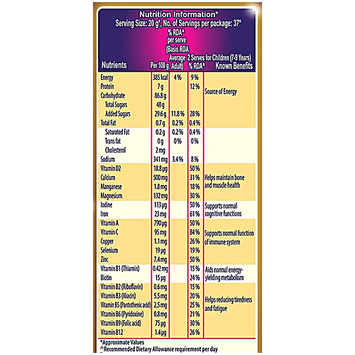 Bournvita 5 Star Magic Nutrition Drink, 2 x 750 g Multipack 