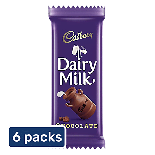Cadbury Dairy Milk Chocolate Bar, 6x46 g (Multipack) 