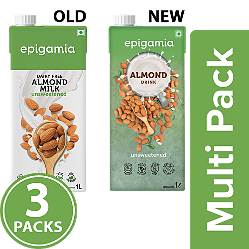Buy Epigamia Almond Milk Unsweetened, Dairy Free Online at Best Price
