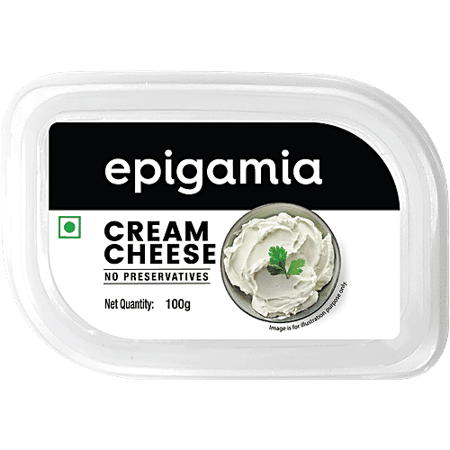 Epigamia  Cream Cheese - No Preservatives, 2x100 g Multipack 