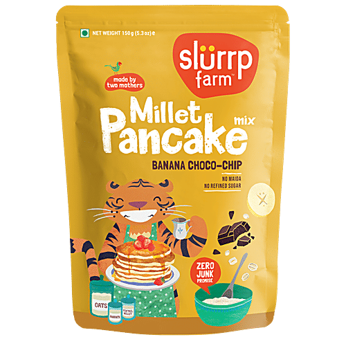 Slurrp Farm Protein Breakfast Spinach Dosa+ Banana Pancake (150g each) + Puffs 3X20 g, Combo 5 Items 