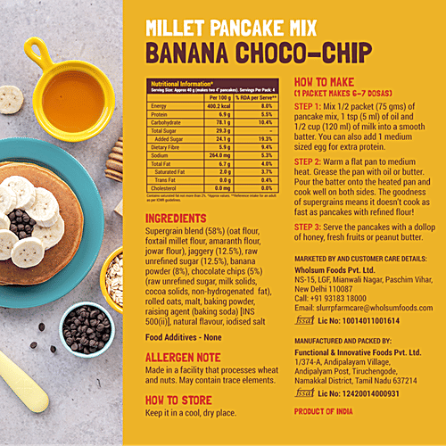 Slurrp Farm Protein Breakfast Spinach Dosa+ Banana Pancake (150g each) + Puffs 3X20 g, Combo 5 Items 