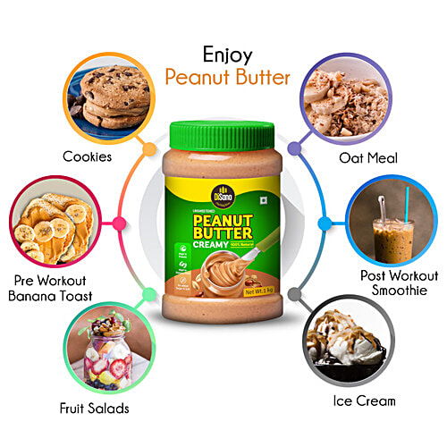 Buy Disano Unsweetened Peanut Butter 100 Natural, Creamy Online at Best Price of Rs 708