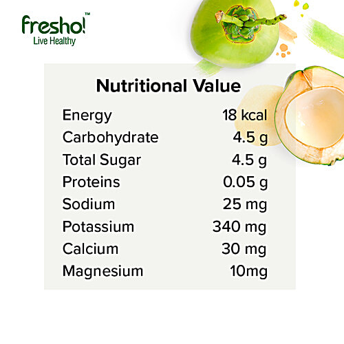 Buy Fresho Tender Coconut Water No Added Sugar, Flavours Online at