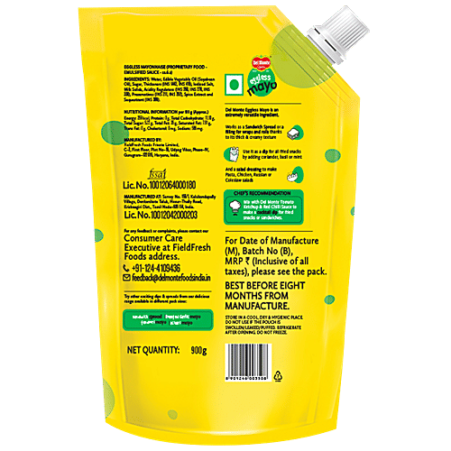 Del Monte Mayonnaise - Eggless Spout, 2x900 g Multipack