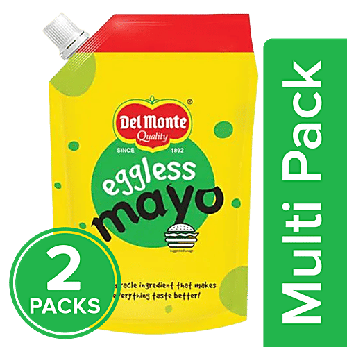 Del Monte Mayonnaise - Eggless Spout, 2x900 g Multipack
