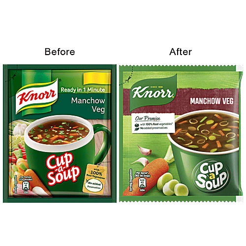 Knorr Cup-A-Soup - Manchow Veg, 10x12 g Multipack 