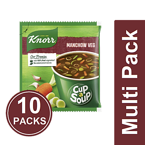 Knorr Cup-A-Soup - Manchow Veg, 10x12 g Multipack 