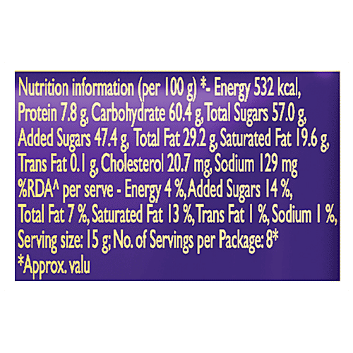 Cadbury Dairy Milk Chocolate Bar - Family Pack, 2 x 123 g (Multipack) 