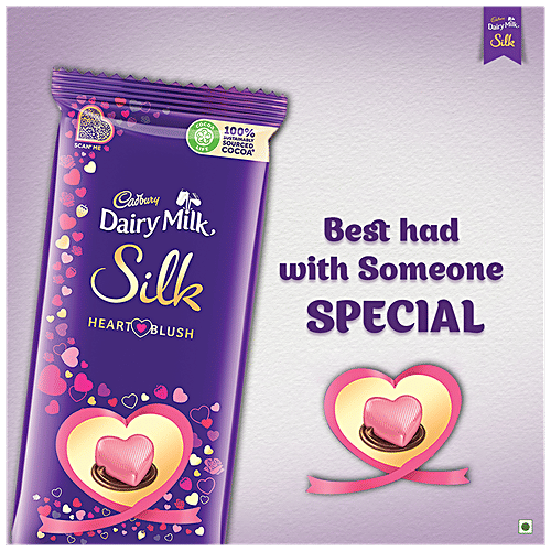 Buy Cadbury Dairy Milk Silk Valentine Heart Blush Chocolate Bar Online