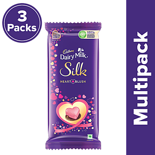 Buy Cadbury Dairy Milk Silk Valentine Heart Blush Chocolate Bar Online