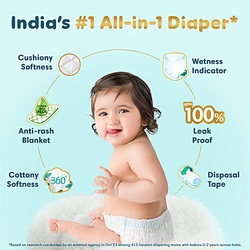 Pampers  Premium Care Diaper Pants - XXL 30 pcs + Baby Wet Wipes 72 pcs (Pack Of 2), Combo 2 Items 