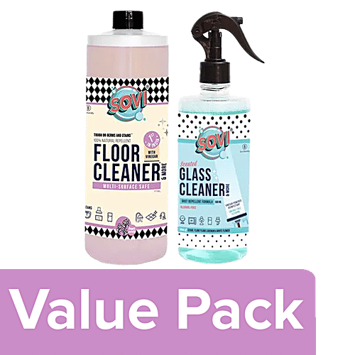 Buy SOVI Floor Cleaner French Lavender 975 ml+ Scented Glass Cleaner