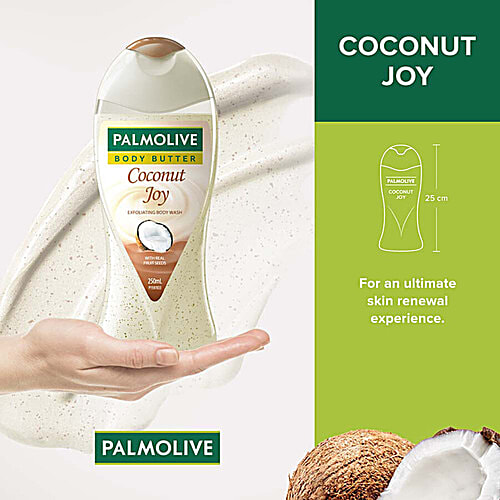 Buy Palmolive Coconut & Jojoba Butter Coconut Joy Exfoliating Body Wash