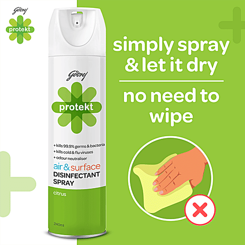 Godrej Protekt Germ Fighter Handwash Neem & Aloe Vera 750ml + Disinfectant Spray Citrus 240 ml, Combo 2 Items 