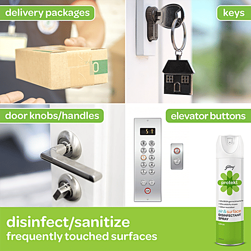 Godrej Protekt Germ Fighter Handwash Neem & Aloe Vera 750ml + Disinfectant Spray Citrus 240 ml, Combo 2 Items 