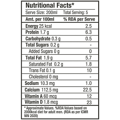 Buy Epigamia Almond Drink Unsweetened, Dairy Free Online at Best