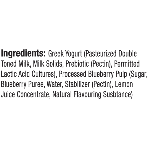 Buy Epigamia Greek Yogurt Blueberry, High In Protein, No