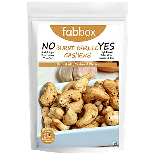 Fabbox Burnt Garlic Cashews, 2x70 g (Multipack) 