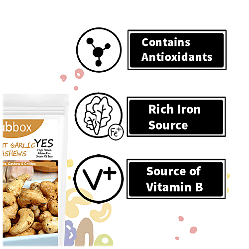 Fabbox Burnt Garlic Cashews, 2x70 g (Multipack) 