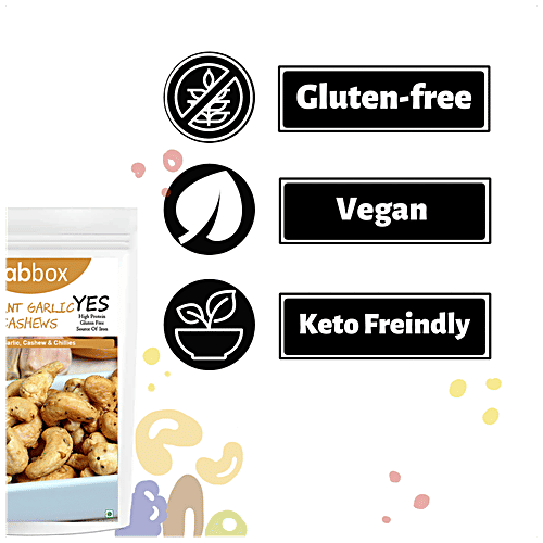 Fabbox Burnt Garlic Cashews, 2x70 g (Multipack) 