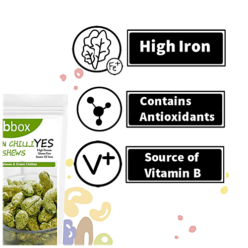 Fabbox Green Chilli Cashews, 2x70 g (Multipack) 