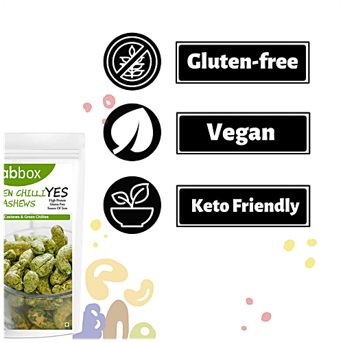 Fabbox Green Chilli Cashews, 2x70 g (Multipack) 