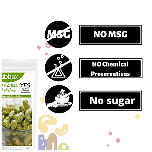 Fabbox Green Chilli Cashews, 2x70 g (Multipack) 