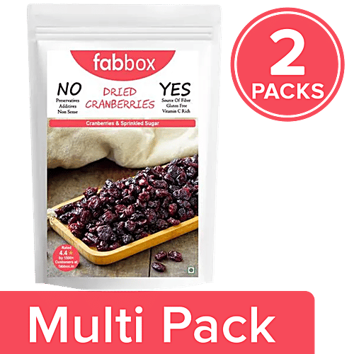 Buy Fabbox Cranberries Dried Berries, Natural & Healthy, Rich In