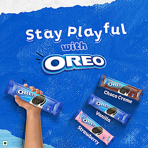 Cadbury Oreo Pokemon Original Vanilla Flavoured Sandwich Biscuits, 2 x 459.25 g (Multipack) 