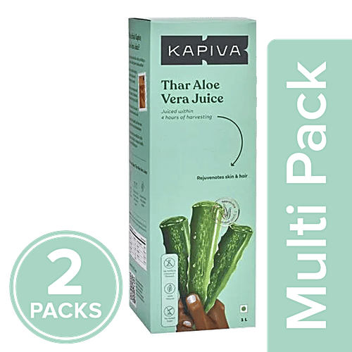 Kapiva Thar Aloe Vera Juice, 2x1 L (Multipack)