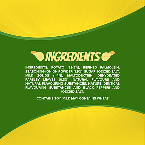 Bingo! Original Style Potato Chips - Cream & Onion, 6 x 43 g Multipack 