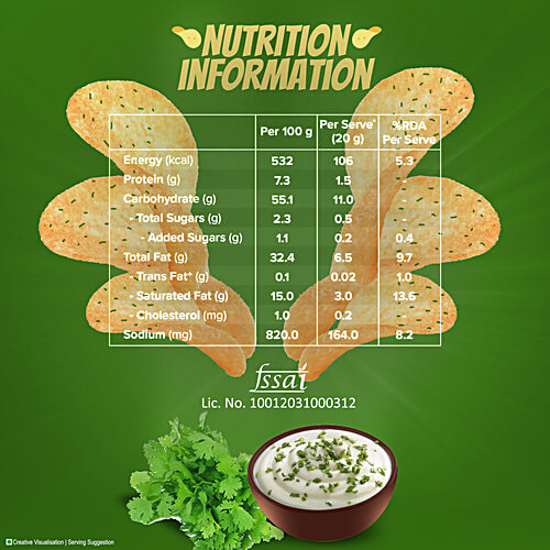 Bingo! Original Style Potato Chips - Cream & Onion, 6 x 43 g Multipack 