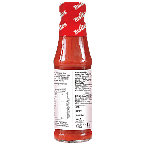 Tasties Green Chilli Sauce, 200g+Red Chilli Sauce, 200g+Soya Sauce, 210g+Vinegar, 175g, Combo 4 Items 