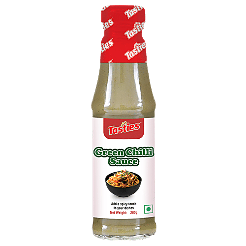 Tasties Green Chilli Sauce, 200g+Red Chilli Sauce, 200g+Soya Sauce, 210g+Vinegar, 175g, Combo 4 Items 